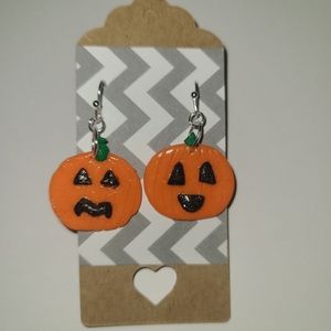 Halloween Style pumpkin earrings